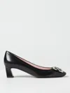 Roger Vivier Women Trompette Leather Pumps In Schwarz