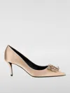 Roger Vivier Blossom Embellished Detail Pointed Toe Pumps In Pink