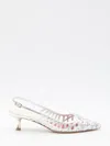 Roger Vivier I Love Vivier Multistrap Slingback Pumps In Leather In Silver