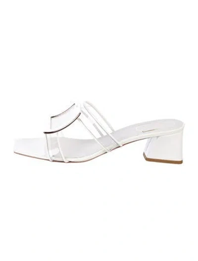 Pre-owned Roger Vivier Pvc Slides In White