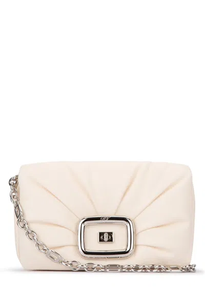 Roger Vivier Quilted Leather Shoulder Bag In Pink