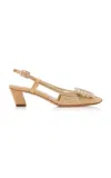 Roger Vivier Ramage Slingbacks In Nude