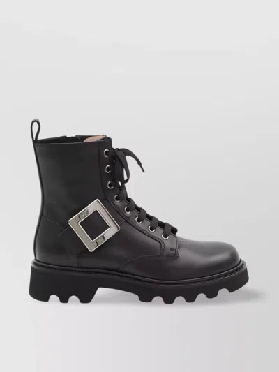 Roger Vivier Rangers Combat Boots Iconic Buckle