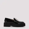 Roger Vivier Black Calfskin Rangers High Metal Loafer In Black