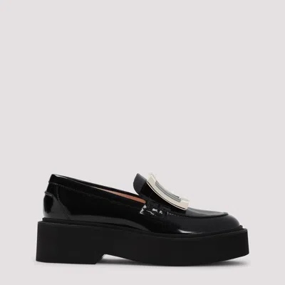 Roger Vivier Rangers High Metal Loafer In Black