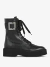 Roger Vivier Stivali Stringati Viv Rangers In Black