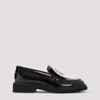 Roger Vivier Viv' Rangers Black Loafers With Metal Buckle In Black