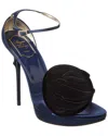 Roger Vivier Rose Satin & Velvet Platform Sandal