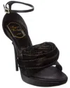 Roger Vivier Rose Satin & Velvet Platform Sandal