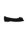 Roger Vivier Rose Vivier Ballet Flats In Black
