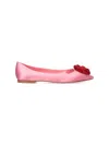 Roger Vivier 'rose Vivier' Ballet Flats In Pink