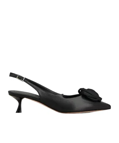 Roger Vivier Rose Vivier Slingback Pumps In Leather In Black