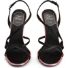 Roger Vivier Rose Vivier Slingback Sandal In Black