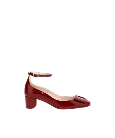 Roger Vivier Round Head High Heels In Red