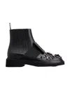 Roger Vivier Round-headed Flat-bottomed Short Boots In Black