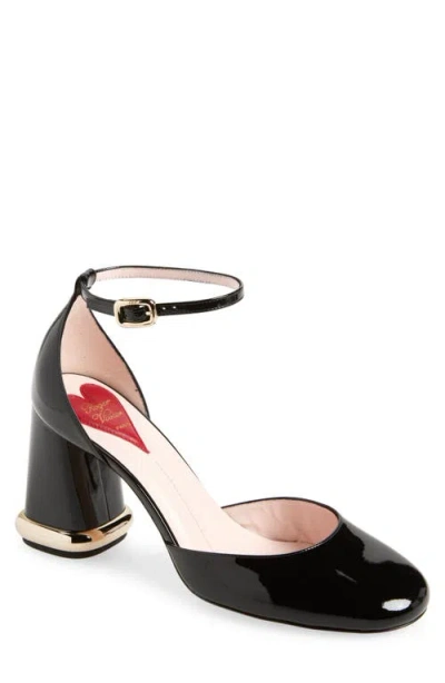Roger Vivier Roundytoe Ankle Strap Dec 85 In Black