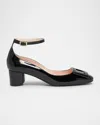 Roger Vivier 45mm U Look Patent Leather Pumps In Black