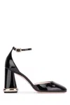 Roger Vivier Roundytoe Ankle Strap Dec 85 In Nero