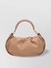 Roger Vivier Royal Desert Leather Hobo Bag In Brown