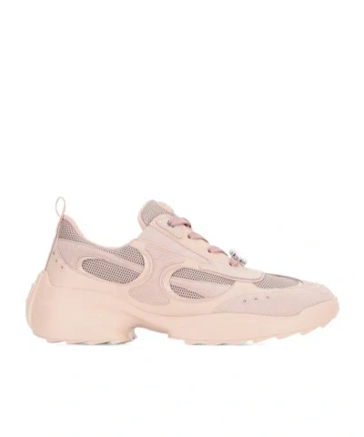 Roger Vivier Run Mini Strass Low-top Sneakers In Pink