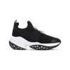 Roger Vivier Roger Viv Mesh Crystal Embellished Slip On Sneakers In Black Nylon In Black