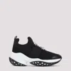 Roger Vivier Crystal-embellished Black Slip-on Sneakers In Black