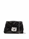 Roger Vivier Embellished Foldover Top Crossbody Bag