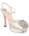 Roger Vivier Rv Bouquet Satin Platform Sandal