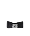 Roger Vivier Rv Bouquet Strass Headband In Black