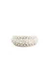 Roger Vivier Rv Embroidered Wool Hairband In White