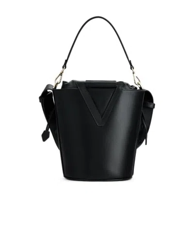 Roger Vivier Rv Medium Bucket Bag In Black