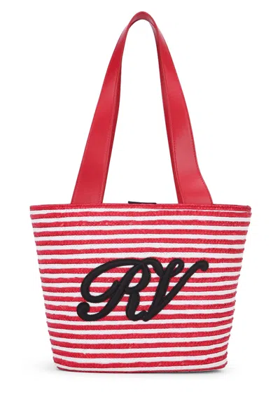 ROGER VIVIER RV STRAW PANIER SMALL