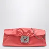 Roger Vivier Salmon Pink Efflorescence Clutch Bag With Buckle Women