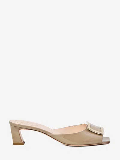 Roger Vivier Trompette Metal Mules In Multi