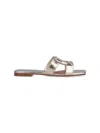Roger Vivier Viv' By The Sea Metallic Leather Mules