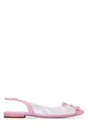 Roger Vivier Flache Slingback-schuhe Mit Spitzer Kappe Aus Tpu Mit Kristallverzierung In 1j66