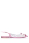 Roger Vivier Flache Slingback-schuhe Mit Spitzer Kappe Aus Tpu Mit Kristallverzierung In 1j66