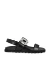 Roger Vivier Slidy Viv Crystal-embellished Leather Slingback Sandals In Black