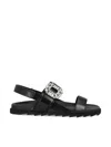 Roger Vivier Slidy Viv Crystal-embellished Leather Slingback Sandals In Black