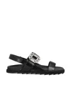 Roger Vivier Slidy Viv Crystal-embellished Leather Slingback Sandals In Black