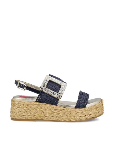 Roger Vivier Sandals In Blue