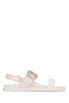 Roger Vivier Slidy Viv Flat Sandals In Cire