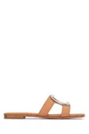 Roger Vivier Woman Sandals Tan Size 6 Leather In Cuoiochiaro