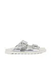 Roger Vivier Women Slidy Viv Strass Buckle In White