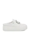 Roger Vivier Viv' Up Sneakers In Leather In White