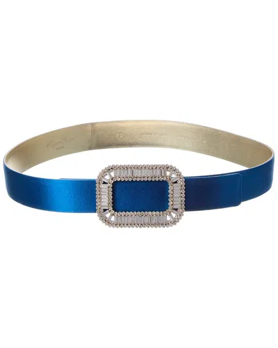 Roger Vivier Satin Belt In Blue