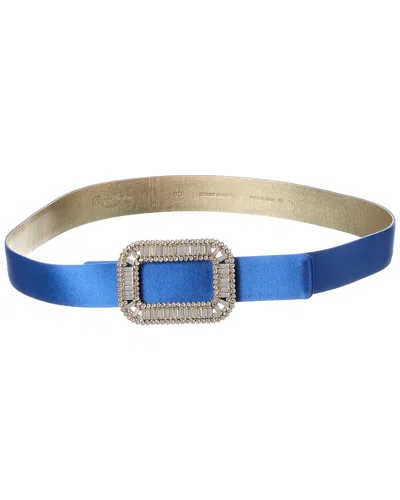 Roger Vivier Satin Belt In Blue