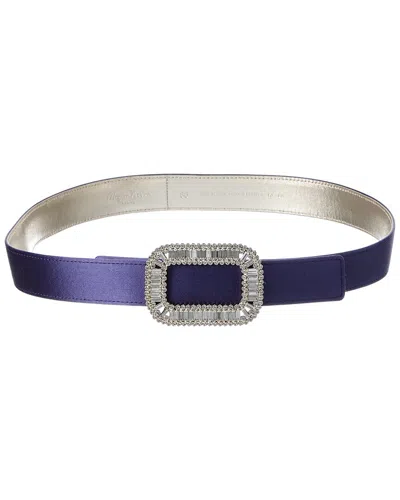 Roger Vivier Satin Belt In Transparent