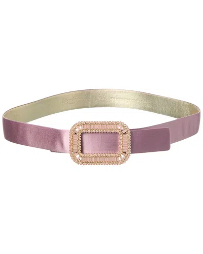 Roger Vivier Satin Belt In Purple