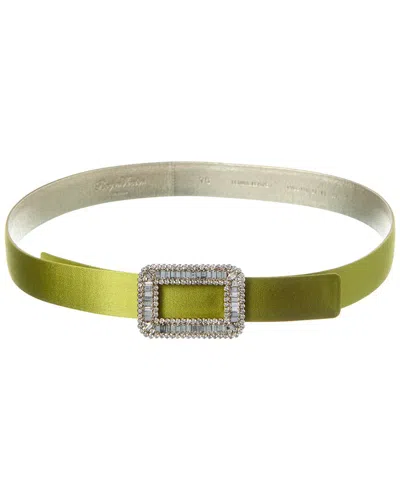 Roger Vivier Satin Belt In Green